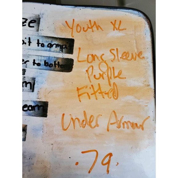 Under Armour Long Sleeve Purple Compression Shirt Youth XL Sf Pf Home Like New C - Picture 7 of 7